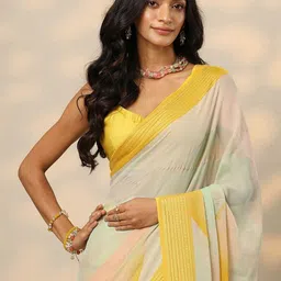 Libas Colourblocked Zari Saree-picture-56