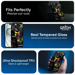 QRIOH Typography Printed iPhone 16 Back Case Mobile Accessories image 2