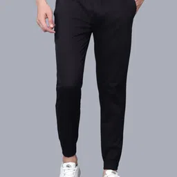 Plounge Men Slim Fit Joggers Trousers-image-22