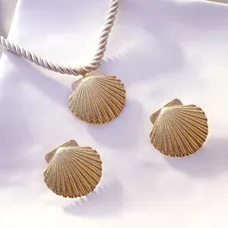 SOHI The Seashell Gold-Plated Jewellery Set-picture-12