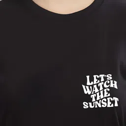 FALTU.CO Women Printed Drop-Shoulder Sleeves Pure Cotton T-shirt image 3