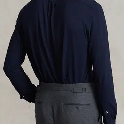 Polo Ralph Lauren Button-Down Collar Custom-Fit Cotton Mesh Chambray Shirt image 3