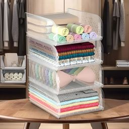 RUBOXA Transparent Set of 4 Regular Drawer Organiser Organisers-picture-27