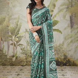 RACHNA Batik Bhagalpuri Saree image 5