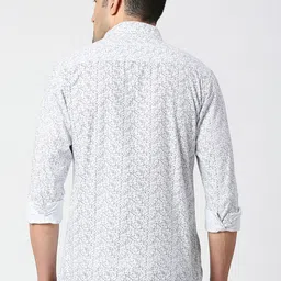 SNX Men Tailored Fit Floral Opaque Printed Casual Shirt image 5