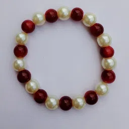Divine souvenirs Unisex Artificial Beaded Elasticated Bracelet-picture-22
