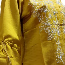 MYROR Embroidered Top & Trousers Co-Ord Set image 2