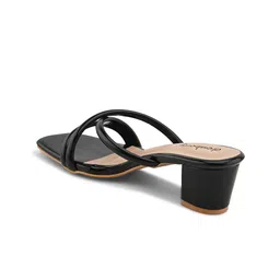 DressBerry Block Sandals with Buckles image 5