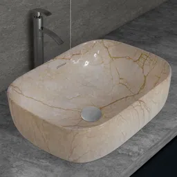 plantex Ceramic Wash Basin/Tabletop Wash Basin/Washbasin Hand Wash-Marble Finish (ALPHA-NS-142) Table Top Basin-picture-16