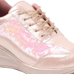 VENDOZ Women Textured Sneakers image 2