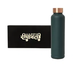 INTERNATIONAL GIFT Green Copper Water Bottle With Box Home Gift Sets-picture-11