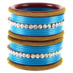 Vidhya Kangan Set of 22 Stone Stud Bangle image 4