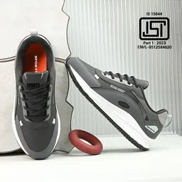 glitchez Men Lace-Ups Non-Marking Running Shoes image 4