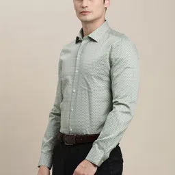 Turtle Men Standard Slim Fit Printed Formal Shirt image 5