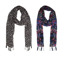 StoleVilla Women Pack Of 6 Floral Chiffon Stoles-image-96