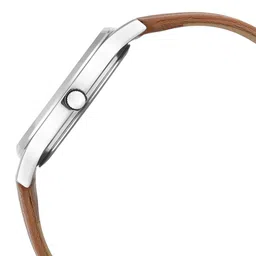 Helix Men Brass Dial & Leather Straps Analogue Watch TW054HG02 image 5