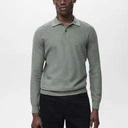 MANGO MAN Fine Knit Polo T-shirt-picture-49