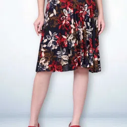 Jinfo Women Floral Printed Knee Length Skirt-picture-52