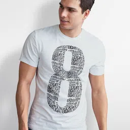 Seekbuylove Men Bio Finish Typography Printed Round Neck Cotton T-shirt image 4