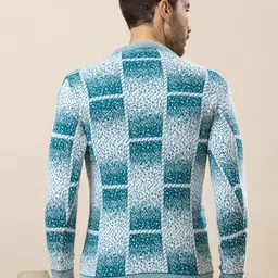 TYSORT Men Colourblocked Printed Woollen Pullover image 3