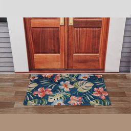 BELLA TRUE Blue & Red Anti Slip Printed Doormats-picture-37