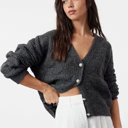Trendyol Women Cable Knit Cardigan-picture-25