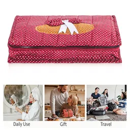 HOMESTIC Maroon Set of 1 Regular Jewellery Organiser Organisers image 2