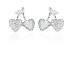 Shyne Jewels Rhodium-Plated 925 Sterling Silver CZ Studded Heart Shaped Studs-picture-16