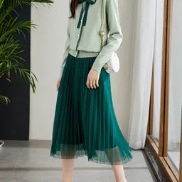 StyleCast Women Peter Pan Collar Cotton Cardigan with Bow Tie-picture-19