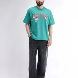 RARE RABBIT Men Printed Applique T-shirt image 3