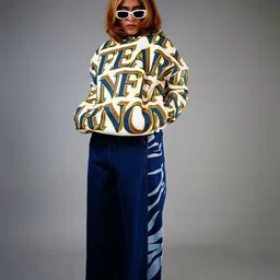 Fear No Man Men Typography Printed Hooded Long Sleeves Sweatshirt image 5