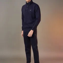 FCK GOLD Men Mock Collar Mid-Rise Tracksuits image 3