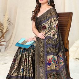 MIRCHI FASHION Women Floral Printed Festive Ready to Wear Saree-picture-20