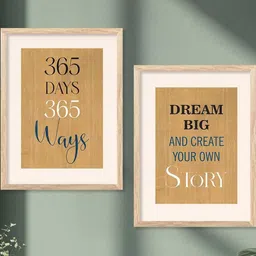 WALLLANE Brown Wood Wall Art image 2