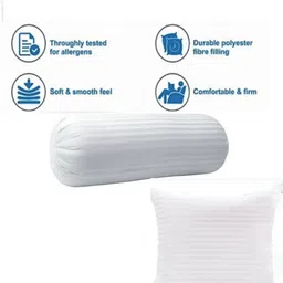 gtx Set of 2 Bolster & 5 Microfibre Solid Bolster Pack of 7 image 5