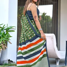 BEYOND ETHNIC Ethnic Motifs Pure Cotton Saree image 4