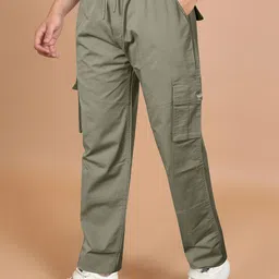 Jb Just BLACK Men Relaxed Loose Fit Cargos Trousers image 2