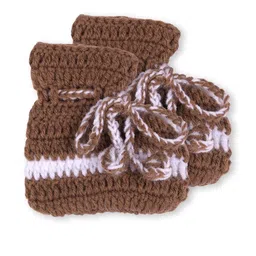 mmt Kids-Unisex Brown Pure Wool Clothing Set image 5