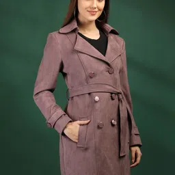 PROTEX Notched Lapel Longline Double Breasted Coat image 3