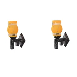 SOMIL Yellow Glass Cylinder Printed Wall Lamps-picture-13