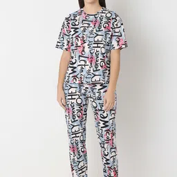 Juliet Women Printed Pure Cotton Night suit-image-26