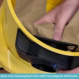 VMTC Paper Dust Bags Set of 5 - for Karchre Vacuum Cleaner WD3, WD3 P, MV3 & WD 3.200. image 5