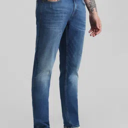Jack & Jones Men Slim Fit Low-Rise Clean Look Heavy Fade Stretchable Jeans image 4
