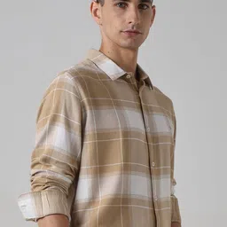 Mufti Tartan Checked Slim Fit Casual Shirt image 5