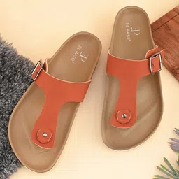 El Paso Women One Toe T-Strap Flats-picture-41