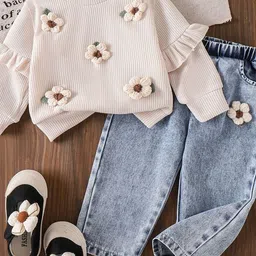 LULU & SKY Girls Embellished T-shirt with Trousers image 4