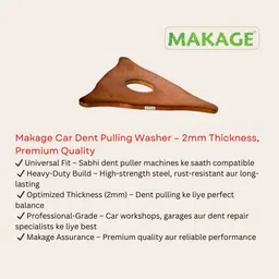 makage Dent Puller Triangle Washer Pack of 10 Pcs Car Audio Panel Remover image 4