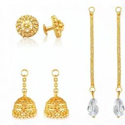 VIVASTRI Women Gold-Plated Alloy Earrings-picture-21