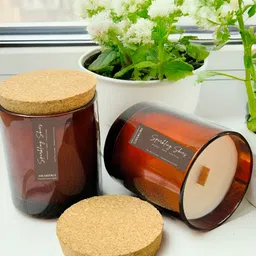 ENCEBIENCE Off White Amber Glow Candle - Sparkling Skies image 3