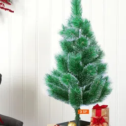 TIED RIBBONS Green Christmas Snow Pine Tree-picture-33